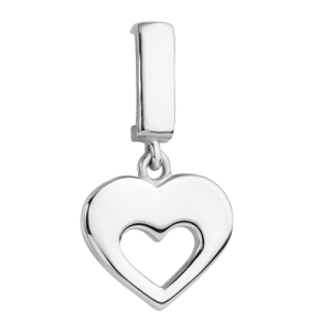 Charms «Wiszące serce w środku»