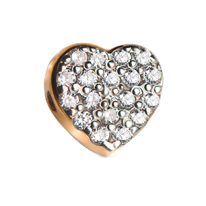 Charms «Serce z kamyczkami»