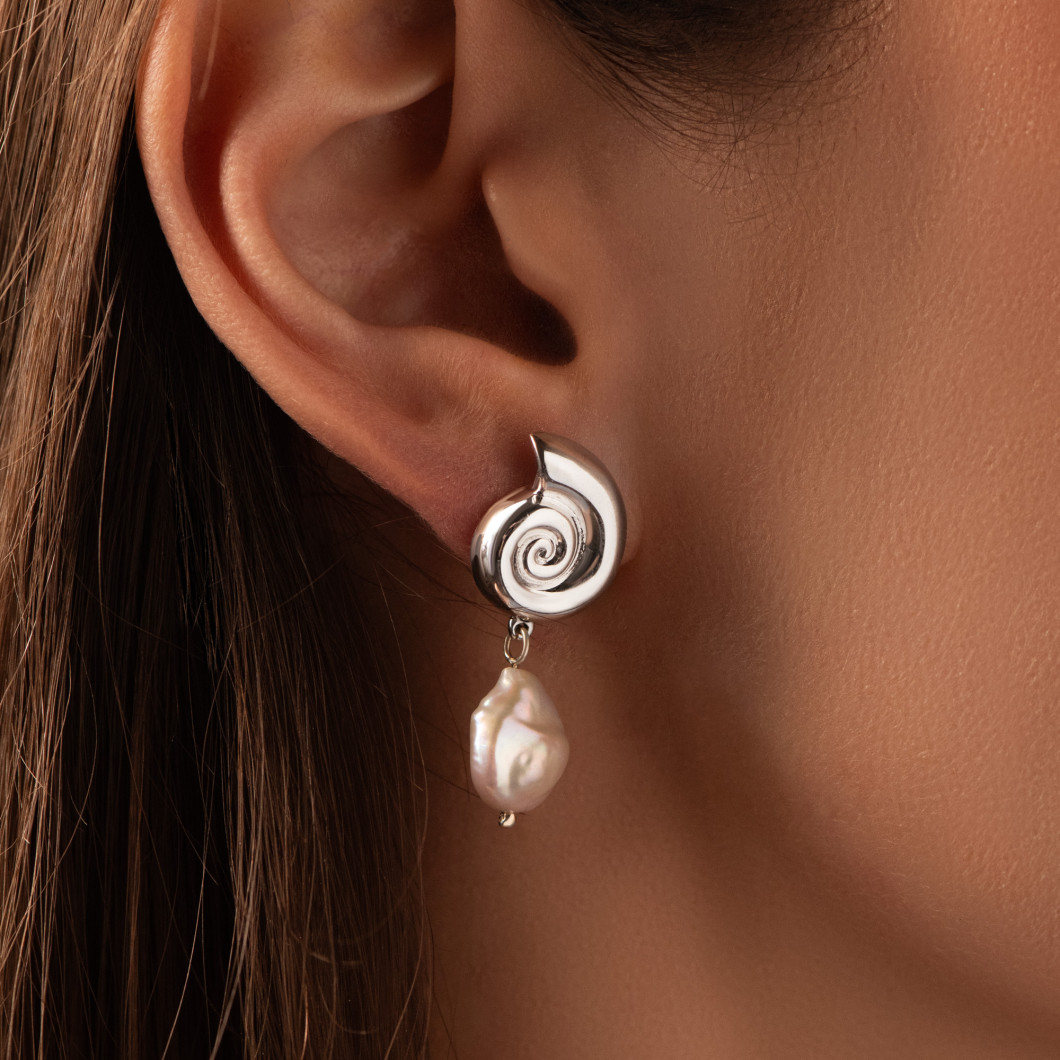 Kolczyki «Ammonites’ Pearls»