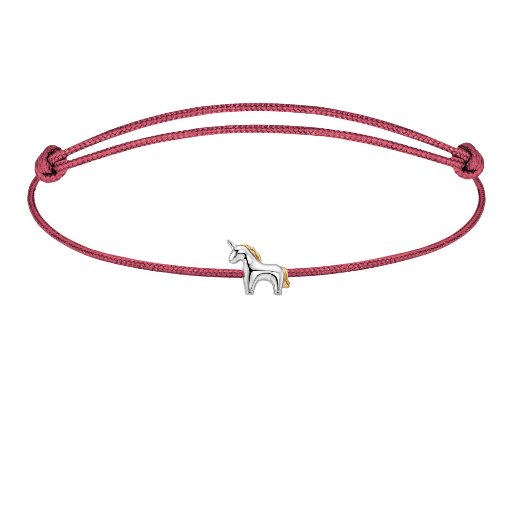 Bransoletka z charms «Jednorożec»