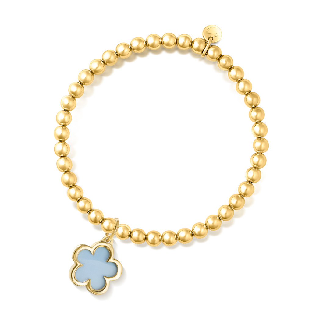 Bransoletka z koralików 4 mm z chalcedonem