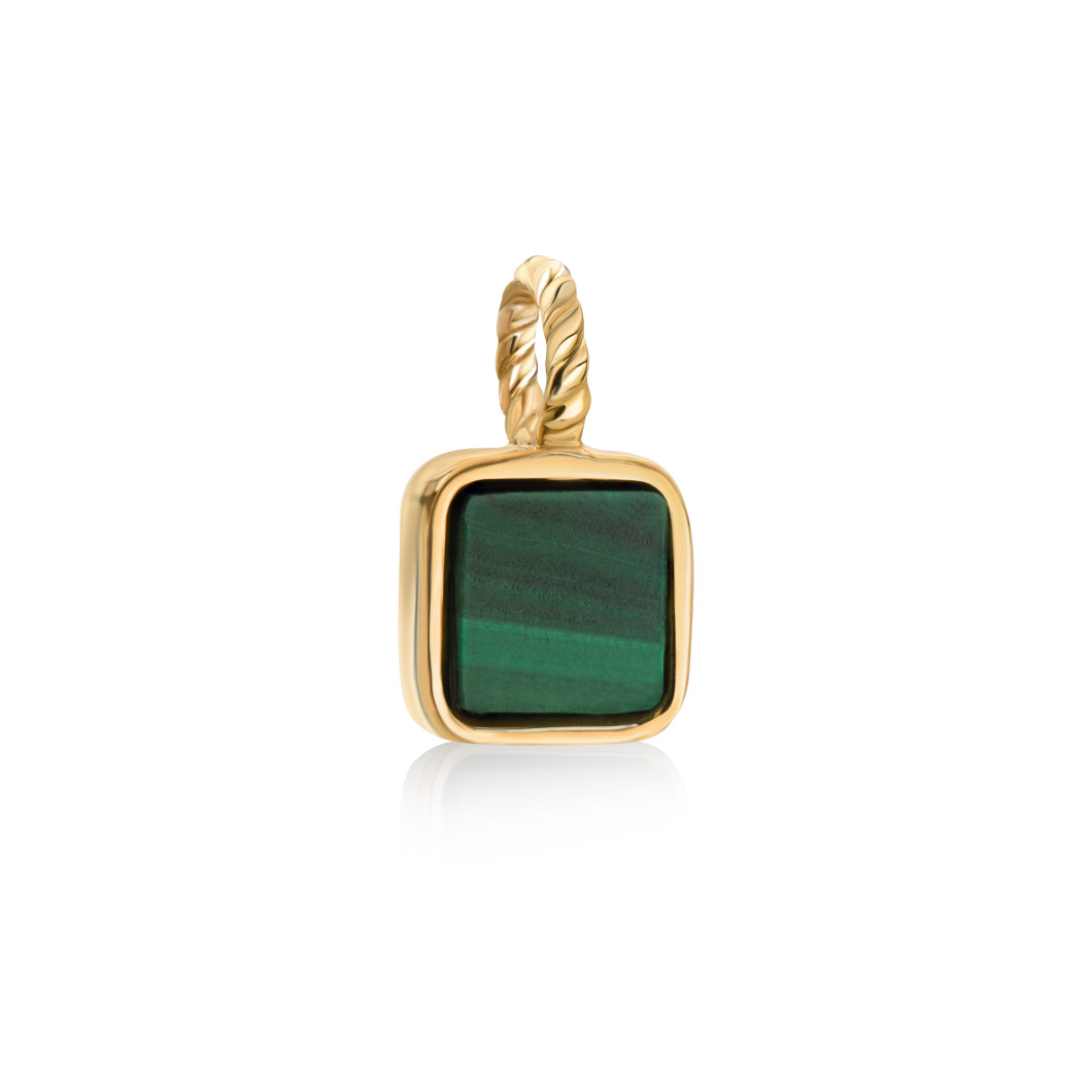 Choker «Peano» z malachitem na lince