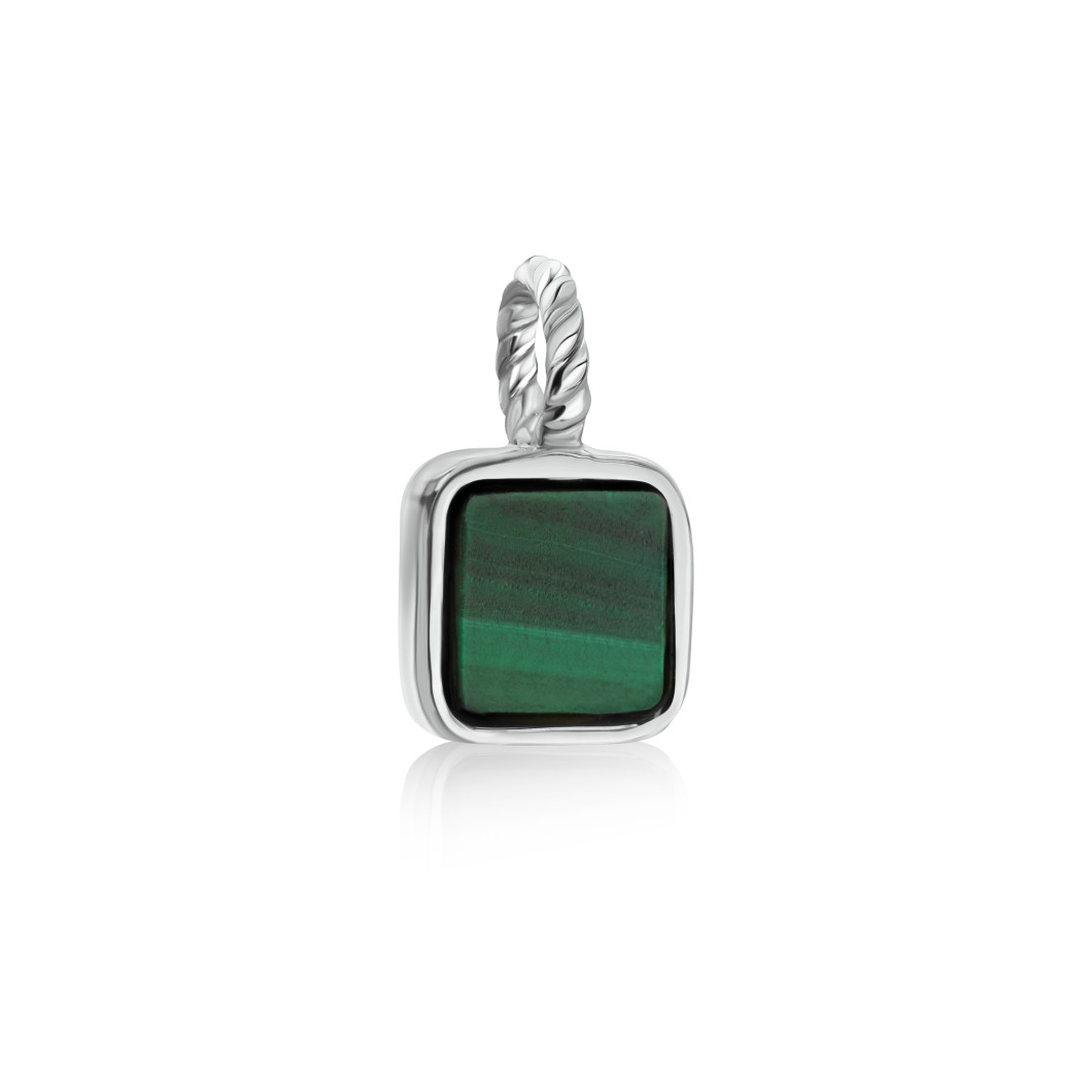 Choker «Peano» z malachitem na lince