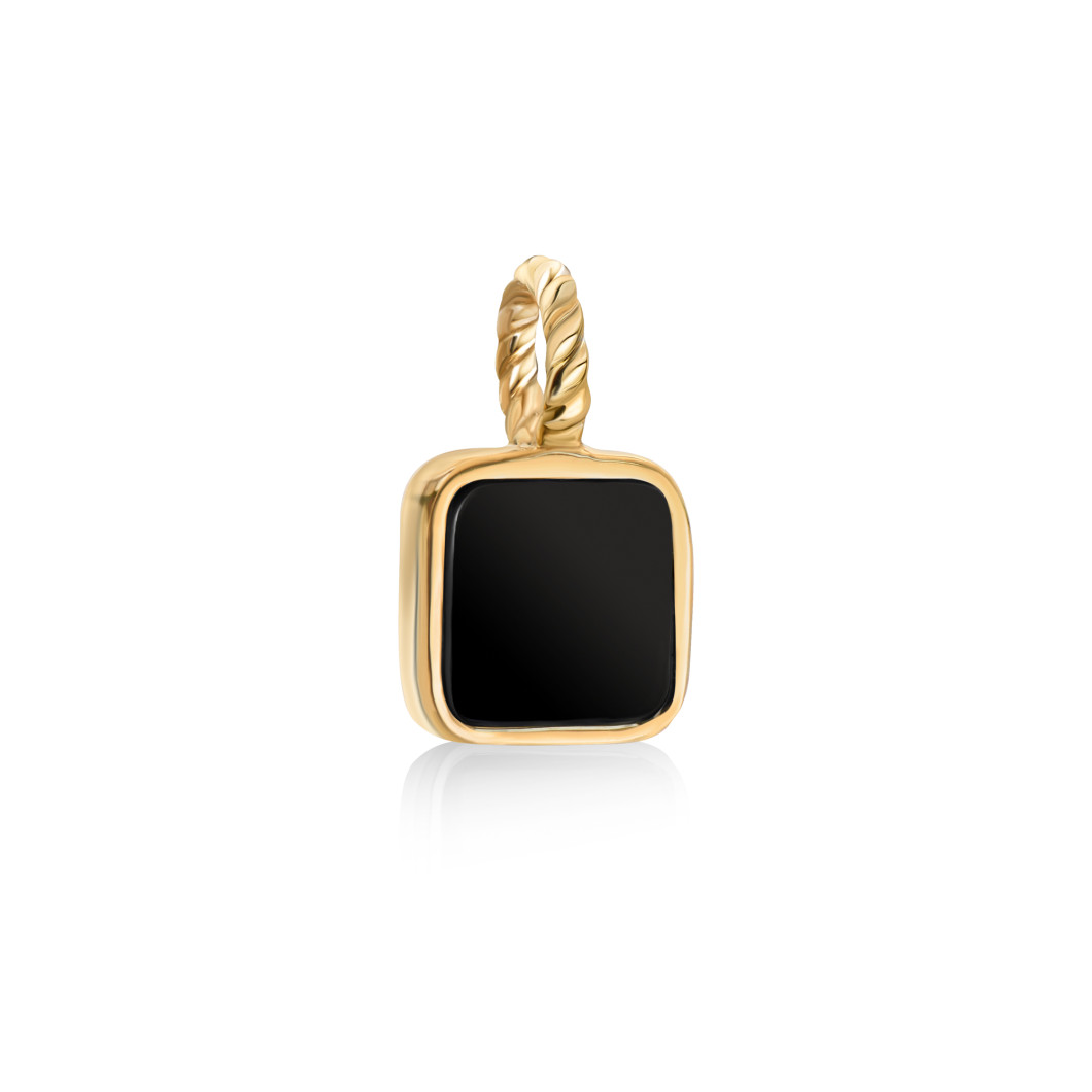 Choker «Peano» z czarnym onykssem na lince