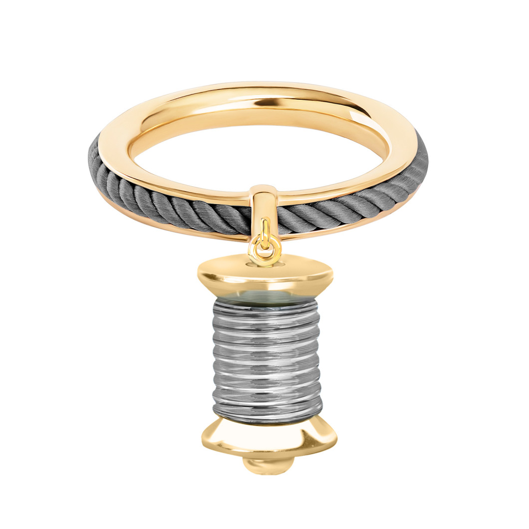 Pierścionek «Omega» z charms’em «Coil»
