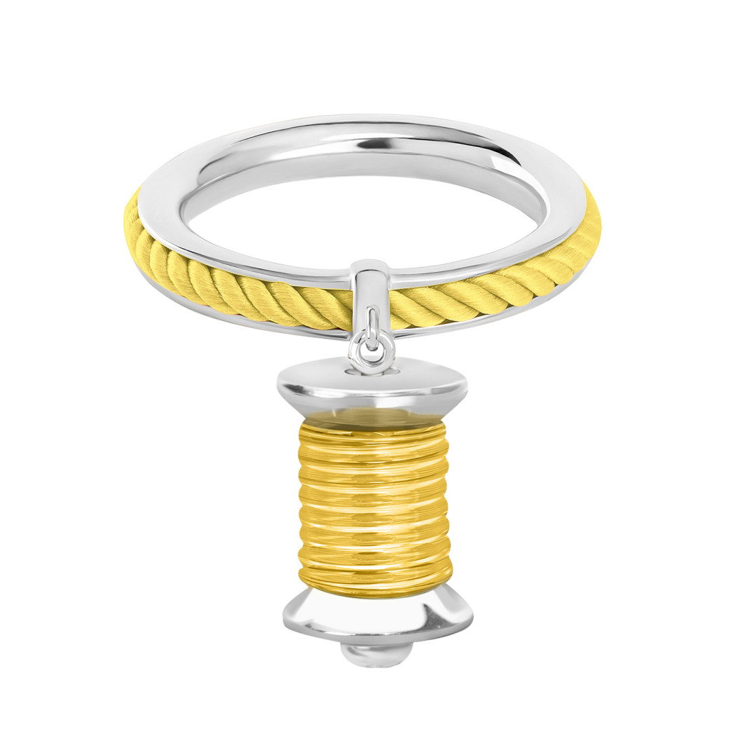 Pierścionek «Omega» z charms’em «Coil»