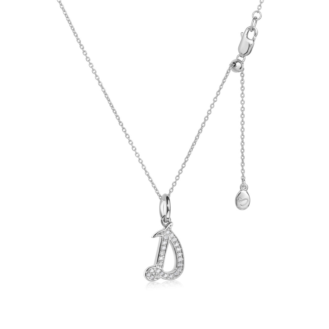 Zawieszka litera «D» srebro 925
