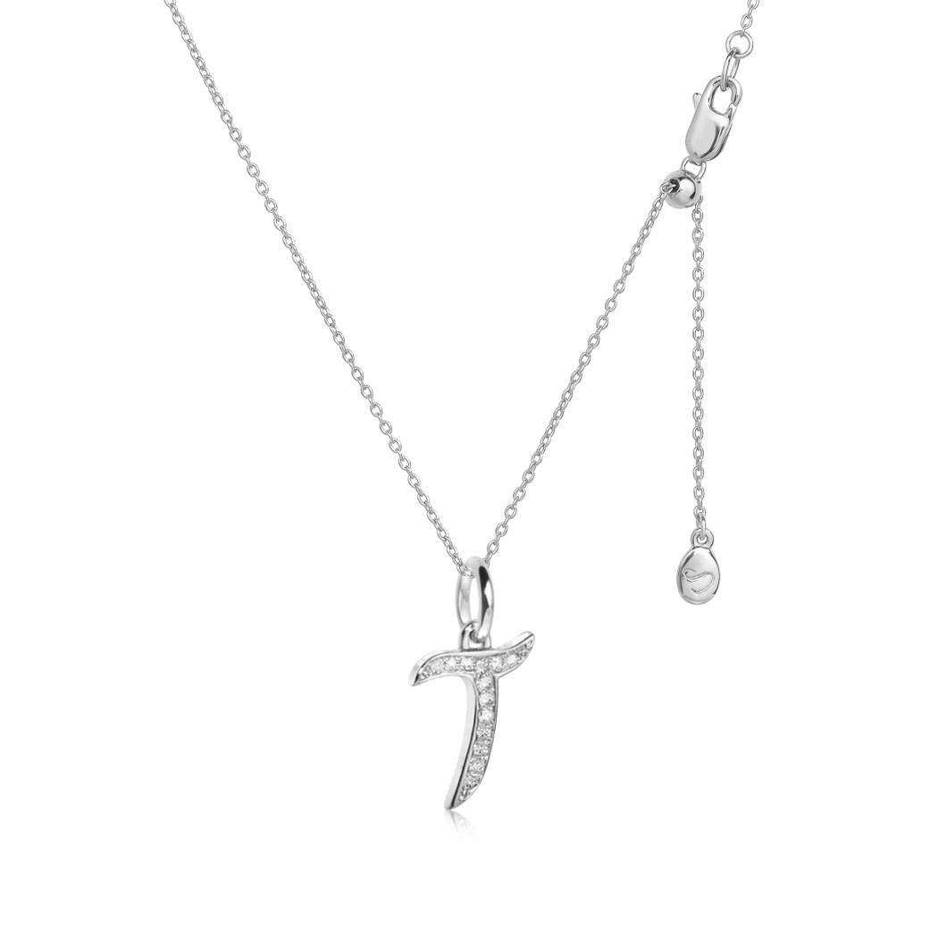 Zawieszka litera «T» srebro 925