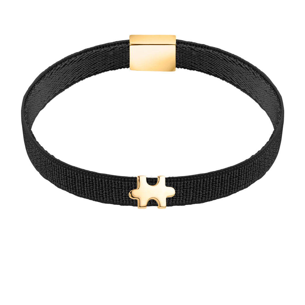 Bransoletka na wstążce z charmsem «Puzzle A»