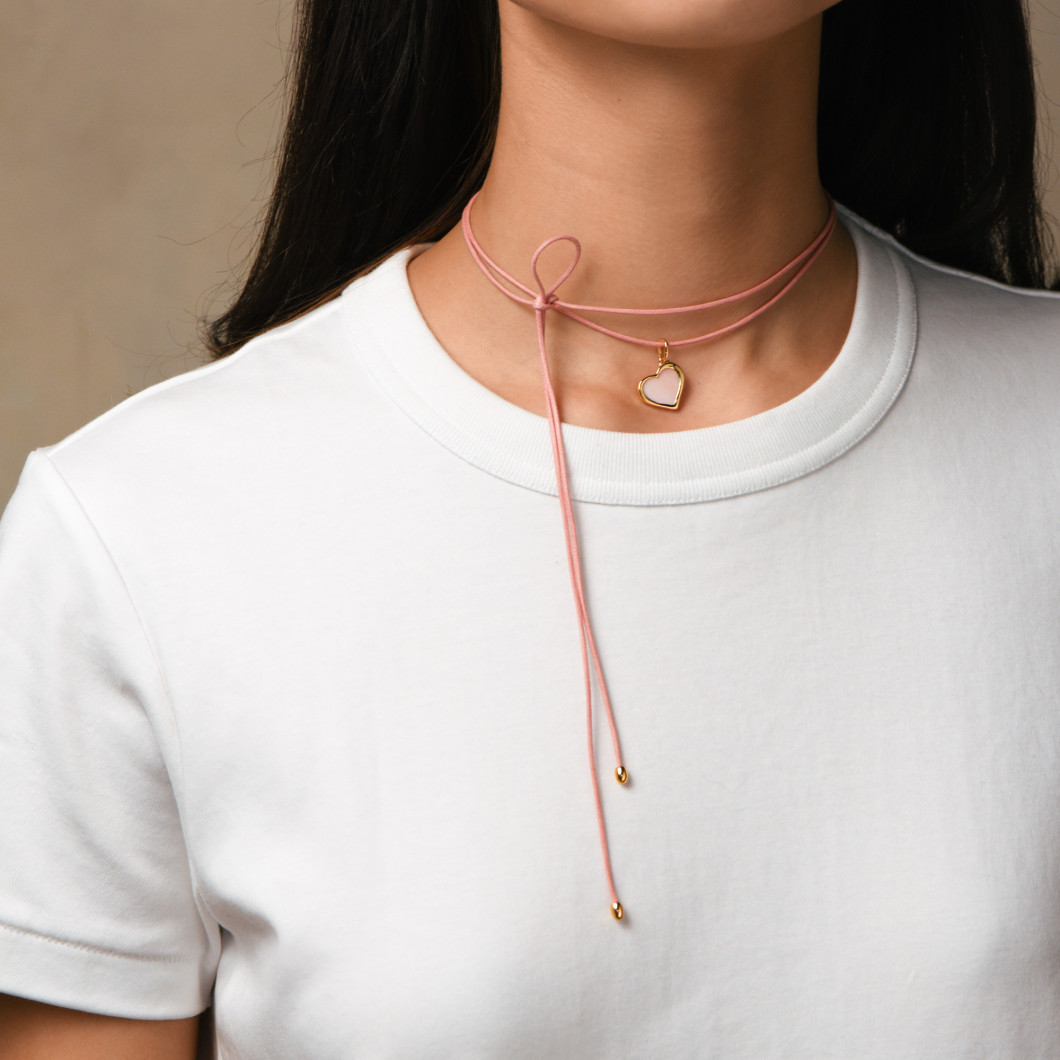 Choker «Duże serce» na lince
