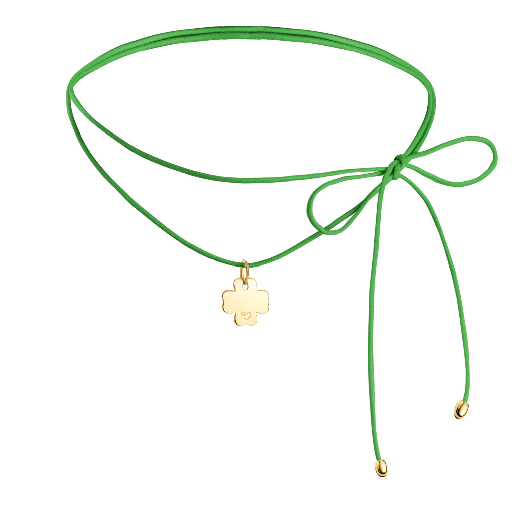 Choker «Koniczynka mini» na lince