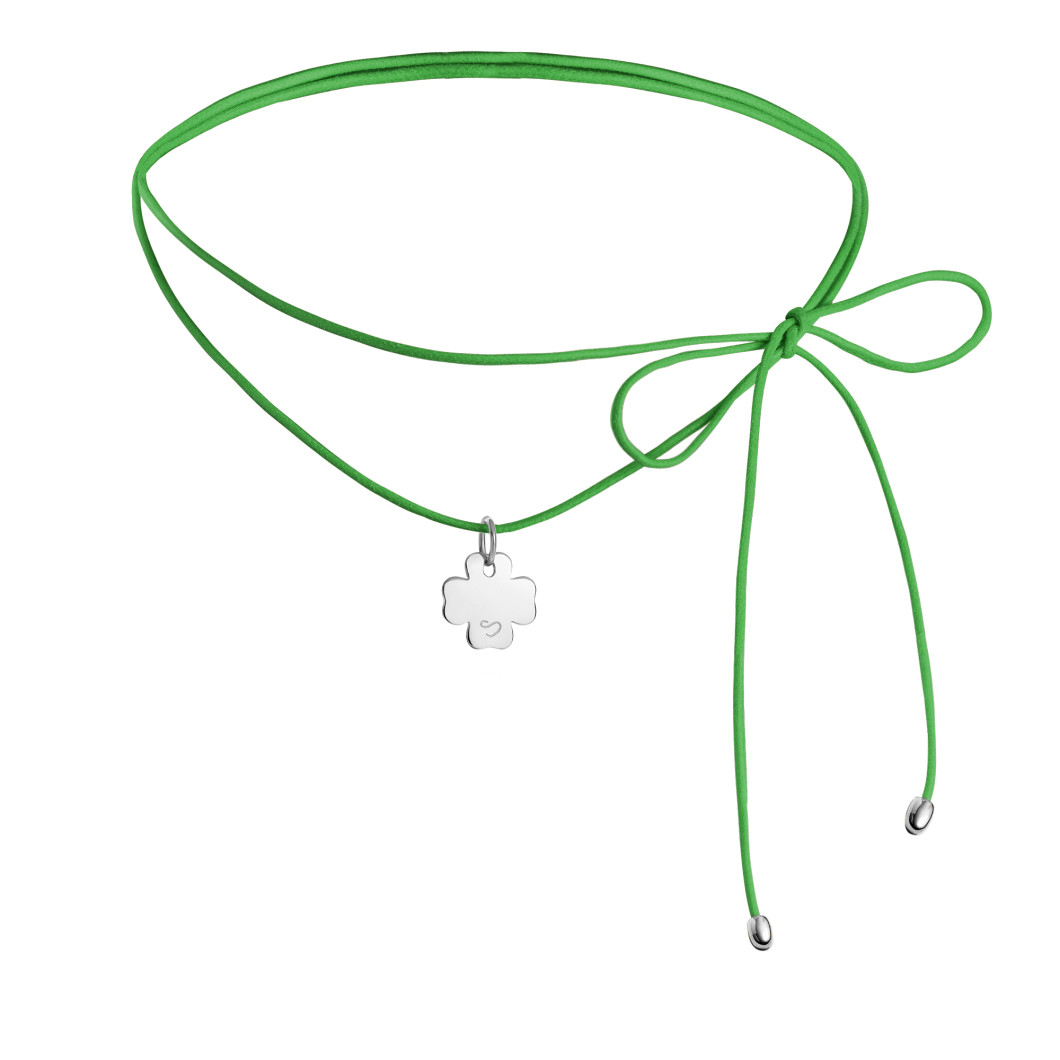 Choker «Koniczynka mini» na lince