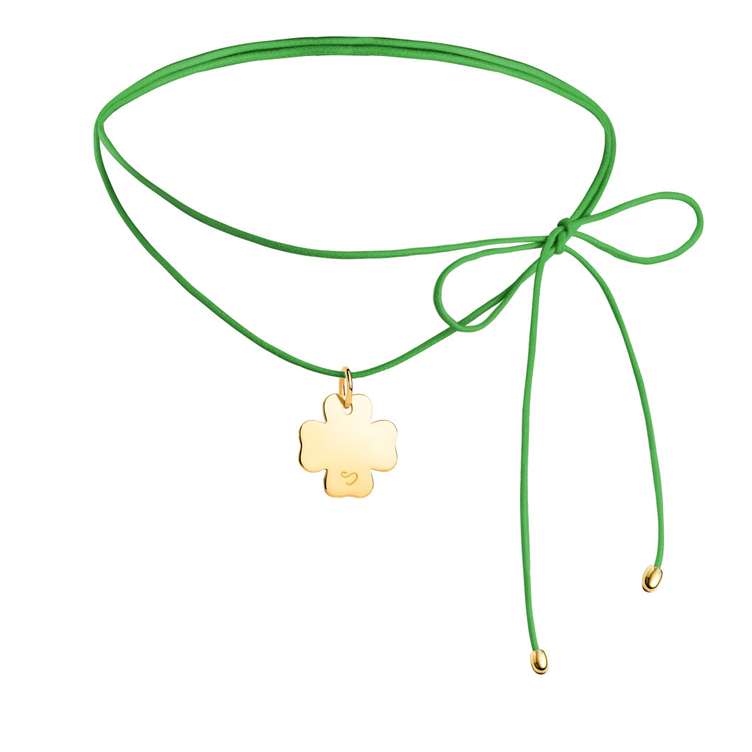 Choker «Koniczynka» na lince
