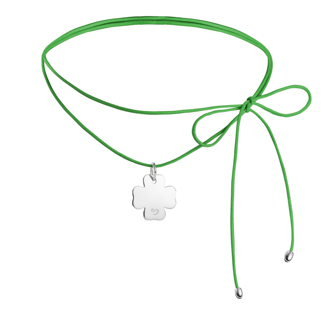 Choker «Koniczynka» na lince