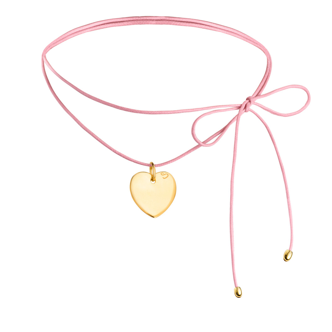 Choker «Duże serce» na lince