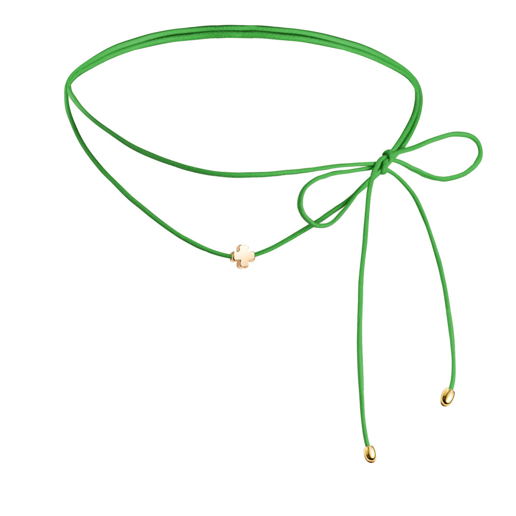 Choker z charmssem «Koniczynka» na lince