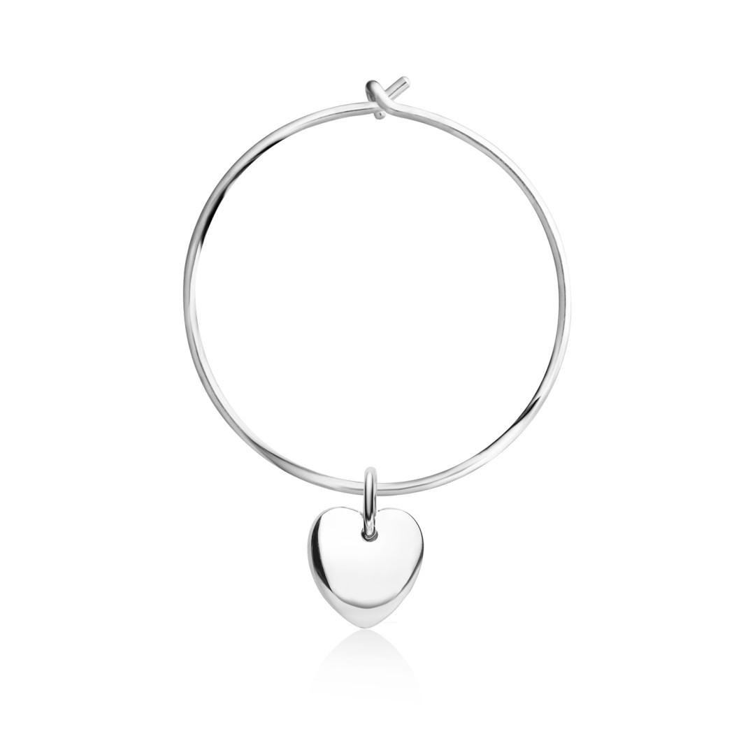 Kolczyki Kongo z zawieszkami charms «Serduszko» i «Koniczynka»