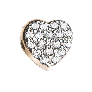 Charms «Serce z kamyczkami»